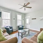 Coastal Blue Beach House With 3 Bedrooms And Just Off The Seawall